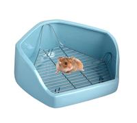 de de Conejo, Inodoro de Conejo para Mascotas, Bandeja de Esquina para Animales pequeños, Alambre extraíble, Forma de pentágono, Entrenador de Orinal para Mascotas pequeñas para Chinchilla