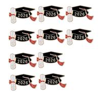 de de doctorado de aleación de temporada de graduación 2026 Pin académico elegante para graduados Gorra de doctor académica de 25 mm de diámetro fuerte y pulida