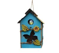 de de jardín - Caja de de, Linda Jaula de de, cabaña Decorativa de Colgantes | Casa de Mascotas de Natural para una Cerca de jardín, Refugio para