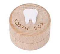 De De Los Dientes - Recuerdo De Dientes Personalizado, De Dientess De Bebé De Madera, Hermoso Titular Del Tesoro De Reliquia Para Shower Para Niños Y Niñas.