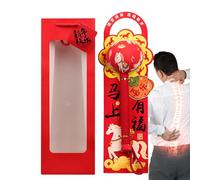 De De Masaje: Herramienta Manual De Estilo Chino, Decoración Tradicional De Caballo Del Año, Mazo De Relajación De Madera, Acento De Regalo Cultural De Cola Larga | De Masaje De