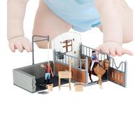 de de Modelo: 12 Figuras de realistas, colección de Animales de, de de Granero, de simulación Estable | de de Modelo