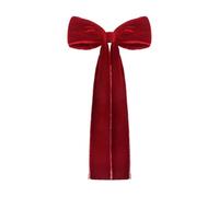 de de Terciopelo, Lazos de Navidad - 17,7 X 8.6 en Lazos de Cinta | Favor de Vacaciones árbol Colgante Artesanal para Garland Escalera Puertas Puertas Paredes