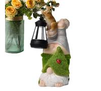 de decoración enana de Jardín para Exterior, Extraño Jardín GNOME Estatua | GNOME de Jardín de Energía Solar, Figura enana de Resina sintética, decoración para Exteriores,