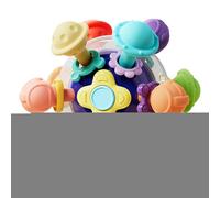 de dentición: colorido diseño de forma de bola juguetes sensoriales | Ball Toys para de la dentición | Toy de viaje para bebés y niñas de 0 a 12 meses, fácil de sostener