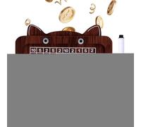 De Desafío para El Ahorro De Dinero | Tema Retro De Gato Lindo - Alcancía para El Desafío del Ahorro - para Dormitorio Residencia De Estudiantes Sala De Estudio Estantería Niños Niñas Adolescentes