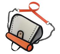 De Dibujo 2D - De, De Hombro De Con Dibujo 2D | Bolsos De Mano Para Mujer Para Uso Diario, Viajes De Negocios, Bodas, Citas 18 * 23 * 9 Cm/7,09 * 9,06 * 3,