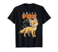 De Dibujos Animados Swift Fox Raza Animal Amante Lindo Zorros Camiseta