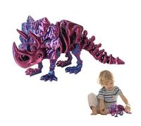 de dinosaurio movible - Figura de dinosaurio flexible impresa en 3D, esqueleto multiarticulado, sensorial inquieto, de escritorio estético, decoración única de estantería para
