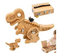de Dinosaurios Dino con Set de Bloques y Juguete para Motricidad Fina y | Madera Para Edad 0-3 Años Niños Niñas Cumpleaños Vacaciones Exterior Interior Hogar Fiesta