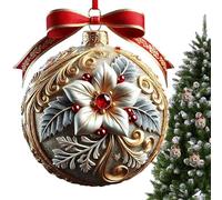 de - Diseño acrílico con planeta fantasía, extravagante colgante para árbol festivo, accesorio decorativo festivo | Juego de colgantes de planeta mágico para la decoración inve