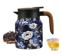de diseño retro con mango ergonómico - Gran capacidad para depósito de té a granel - para casa, cocina, restaurante, hotel, camping, interiores
