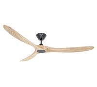 De Diseño Ventilador Techo Sin Luz Eco Genuino Negro Madera 180 Control Remoto