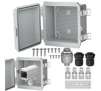 de distribución eléctrica impermeable, de distribución de energía exterior - Carcasa de proyecto eléctrico IP65 impermeable | Carcasa del cable de alimentación Soportes protectores de