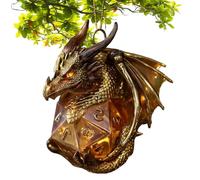 de dragón para árbol de Navidad | Colgante de Dado en 2D | Decoraciones de Navidad para colgar para el hogar, la oficina, el coche y las
