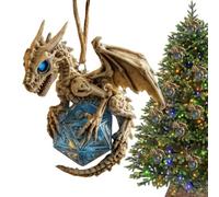 de dragón para árbol de Navidad | Decoración del hogar de Dados 2D | Decoraciones Colgantes para árboles de Navidad | para el hogar