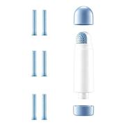 de ducha con 6 filtros, pulverizador telescópico de aumento de | Alcachofa de ducha extraíble para viajes, hoteles, viajes de negocios, camping