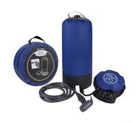 de Ducha Presurizada 11L Manguera 2m Exterior de Ducha Presurizada | Bomba pie automática, flujo constante, ideal camping senderismo, material PVC , capacidad 11 litros