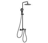 de Ducha Termostático Ducha Daucet Juego de Ducha montada en la Pared Combo Combinado de Ducha de Lluvia de 12 Pulgadas con Pico de bañera, Cabezal de Ducha de Mano, pulverizador de Bidet, Cromo (Vit