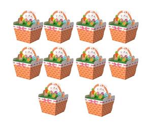 De Dulces Pascua - ergonomic portable high-performance 10 Piezas Contenedor Golosinas, Para Temporada, Cajas Chocolate Del Conejo Hogar | Multipurpose Outdoor Indoor Utility