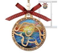 de Elefante para Mujer - Colgante Con Significado De Buena Suerte | Figuras de Animales de Madera para Navidad - Para Hogar Chimenea Árbol Puerta Principal Granja Lugar De Trabajo Festival De Invierno