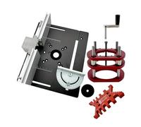 de elevación de fresado, elevador de precisión | Kit de elevador manual de enrutador, placa de aluminio para carpintería, de elevación manual