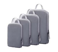de embalaje de compresión para viajar: bolsas de almacenamiento de vacío reutilizables, 4 organizadores de equipaje de paquete | de viaje de ahorro de espacio para maleta de vuelo Camping