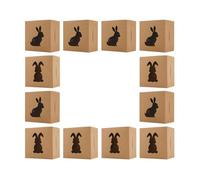 de embalaje de Pascua - Cajas de regalo de Pascua, 12 piezas de papel con ventana de conejito | para San Valentín, cumpleaños, aperitivos, dulces, alimentos, chocolate, Acción de Gracias