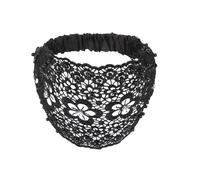 de Encaje Banda Para La Cabeza De Encaje Con Perlas Florales | Bandas Bohemias Elásticas Y Anchas Para Bodas, Viajes, Cotidiano, Vacaciones Y Peinados