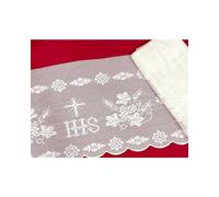 De encaje de Encaje de la sagrada mozzette abrigos blancos de la parte superior de 29 cm de puro algodón