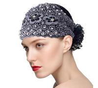 de encaje | Headwrap Elastic - Tejido elástico de perlas, elegante diadema, ajuste cómodo, accesorio antideslizante para el cabello, estilo de para mujeres, niñas, para ocasiones
