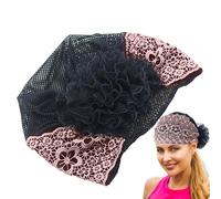 De Encaje Para Mujer - Anchas De Encaje Con Perlas Florales, Diadema De Encaeje Con Encajess Nupcial | Diademass Elásticas Con Cordones De Perlas, Tela Elegante Para Niñas