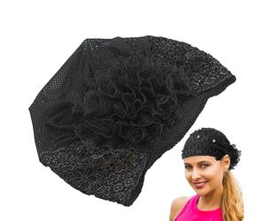 De Encaje Para Niñas - Anchas De Encaje Con Perlas Florales, Diadema De Encaeje Con Encajess Nupcial | Diademass Elásticas Con Cordones De Perlas, Tela Elegante Para Niñas