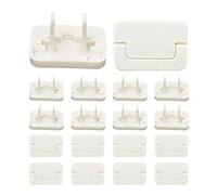 de enchufe para tomas de corriente - Juego de protectores de seguridad reutilizables | Protectores de inserción blancos neutros que reducen la exposición a los golpes, mejoran la protección
