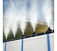 De Enfriamiento Por Niebla For Exteriores, Juego Riego Con Boquillas Latón 1/4 Pulgada For Invernadero Jardín Y Patio(394inch/10m/32.8ft)