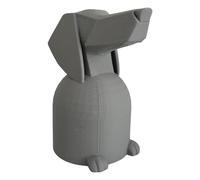 de Enganche para Perro - Detalle de Pata Negra, Escultura de Perro 3D, Tapa Decorativa de Resina | Motivo de Elevado, Accesorio de Enganche a presión, para camión