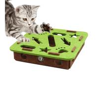 de Enriquecimiento para Uñas de Gato | De Uñas Interactiva con 2 Pelotas con Cascabel - Rascador para de Gato | para Acicalamiento Mascota Interior Esquinero Sofá Alfombra