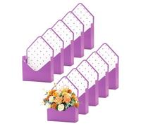 de envolvente plegable romántica - Juego de arreglo de flores de San Valentín de 10 piezas, envoltura de regalo navideño | Claveles Elixires Esposa Novia Cumpleaños Graduación Suministros