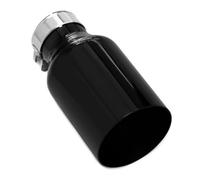 De Escape Acero Inoxidable Negro Para Coche Punta Silenciador Salida Borde Recto Tubo Modificado Universal Tubo Escape Punta Escape Automóvil(ID70MMOD101MM)