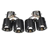 de escape punta Para BMW Para G23 M440i G20 G21 M340i G42 M240i 2020-2023 Tubos Escape Coche Mejorados Silenciador Cuádruple Fibra Carbono Negro(Carbon Fiber E)