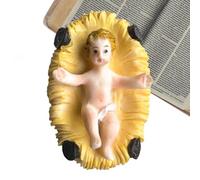 de escenario de la Natividad, estatua del Niño Jesús | Pequeña figura de bebé Jesús en el - coleccionable del Santo Niño, Niño Jesús para Navidad, Vacaciones