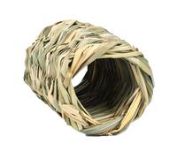 de escondite de conejo - tubo de juego natural de, juguete de refugio conejito hecho a mano | Casa de heno para animales pequeños, masticado,