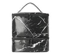 de Esmalte de uñas, Organizador de manicura, de Viaje portátil, Caja de Doble, 9.84x7.87 Pulgadas de Herramientas livianas, Almacenamiento Flexible de lámparas de uñas para el hogar,