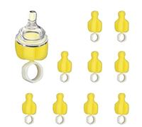 de esponja para botellas de leche: 10 pinceles de pezón para botellas de leche, de chupete, limpiador de pezones, herramienta de limpieza para biberón