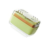 de Espuma de jabón con Rodillo Multifuncional,de Burbujas de jabón con Rodillo y Orificios de Drenaje | Jabonera para lavavajillas con desagüe, Muelle y Cepillo para Interior y Exterior