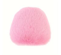 de espuma rosa y parcialmente opaca para parabrisas, diseñada para el micrófono Blue Yeti, completa con bandas elásticas para filtro pop