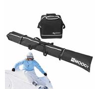 de esquí acolchada - Cajas de transporte de esquí para viajes aéreos,Organizador para llevar a campo traviesa, cuesta abajo, ropa de , equipo de nieve, bastones y accesorios para portaesquís, mal