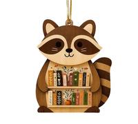 de estantería | Bonitos suministros de madera para vacaciones de animales | de libros de animales - para niños, familiares, amigos, árbol de cumpleaños, Halloween, Acción de Gracias