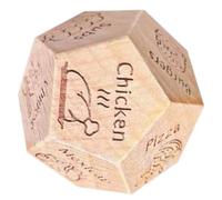 de estera del parque, de comida nocturna para citas - pequeñas decisiones de cena - 12 - de madera de cara para su pareja , juegos de dados decisivos de comida, Fechado bloques de