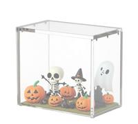 de exhibición acrílica, Cubierta Antipolvo Transparente, vitrinas Plastac a Prueba de Polvo para exhibiciones, Kit de casa en Miniatura DI Y, para Figuras Pop coleccionables, Juguetes